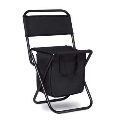 Picture of FOLDING 600D CHAIR & COOLER in Black.