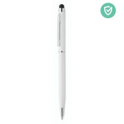 Picture of STYLUS ANTIBACTERIAL PEN in White.