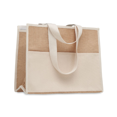 Picture of JUTE AND CANVAS COOL BAG