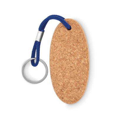 Picture of FLOATING CORK KEYRING in Royal Blue.
