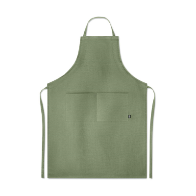 Picture of HEMP ADJUSTABLE APRON 200 GR & M² in Green.