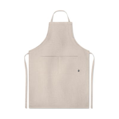 Picture of HEMP ADJUSTABLE APRON 200 GR & M² in Beige.