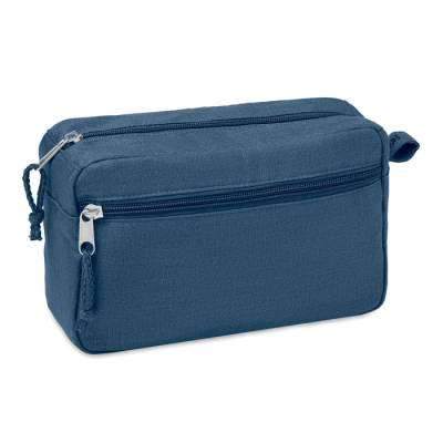 Picture of HEMP WASH BAG HEMP 200 GR & M² in Blue