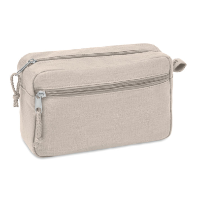 Picture of HEMP WASH BAG HEMP 200 GR & M² in Beige