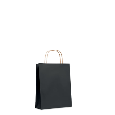SMALL GIFT PAPER BAG 90G in Black.