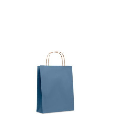 SMALL GIFT PAPER BAG 90G in Blue.