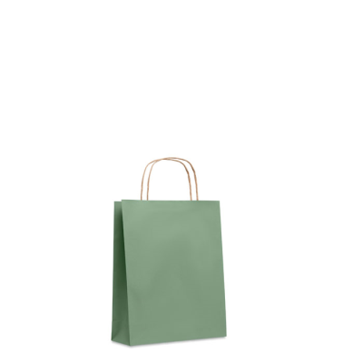 SMALL GIFT PAPER BAG 90G in Green.
