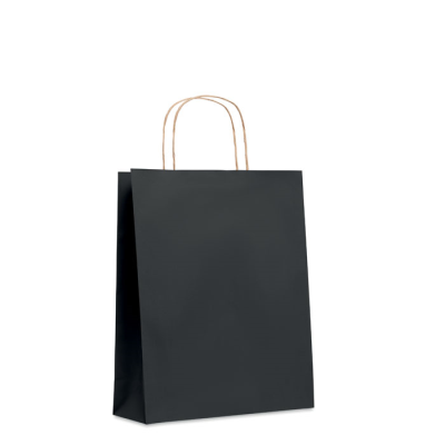 Picture of MEDIUM GIFT PAPER BAG 90 GR & M² in Black.