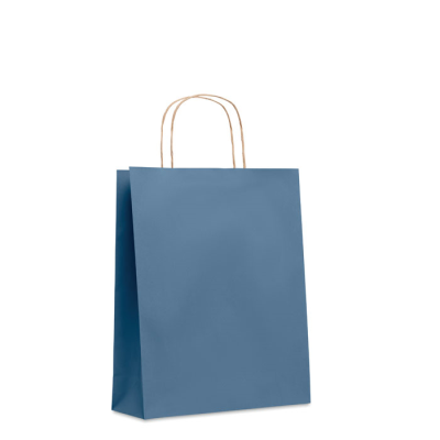Picture of MEDIUM GIFT PAPER BAG 90 GR & M² in Blue