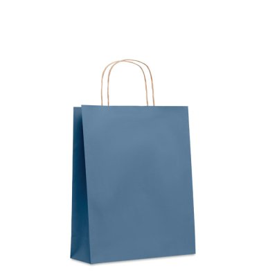 MEDIUM GIFT PAPER BAG 90 GR & M² in Blue.