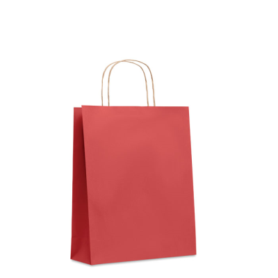 MEDIUM GIFT PAPER BAG 90 GR & M² in Red.