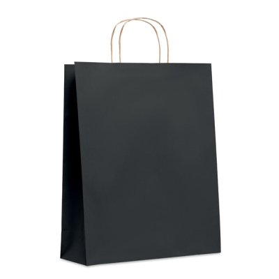 LARGE GIFT PAPER BAG 90 GR & M² in Black.