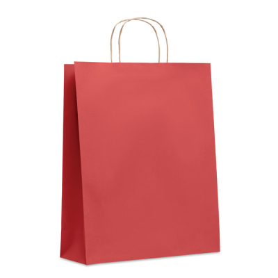 LARGE GIFT PAPER BAG 90 GR & M² in Red.