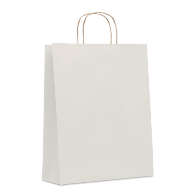 Picture of LARGE GIFT PAPER BAG 90 GR & M² in White