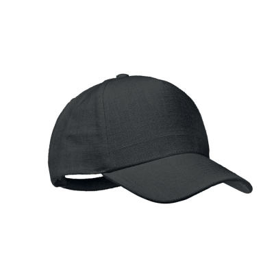 Picture of HEMP BASEBALL CAP 370 GR & M² in Black.