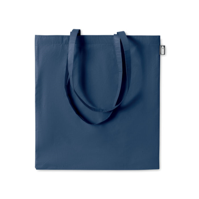 Picture of RPET NON WOVEN SHOPPER TOTE BAG in Blue.