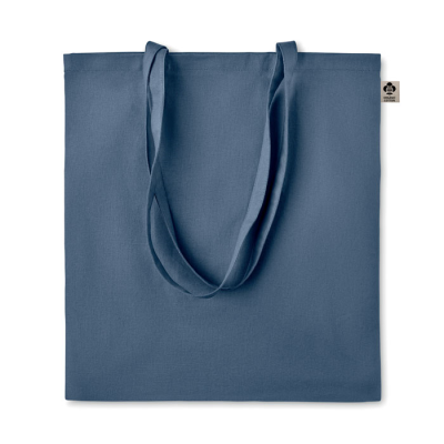 Picture of ORGANIC COTTON SHOPPER TOTE BAG in Blue.