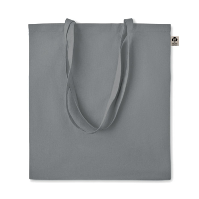 Picture of ORGANIC COTTON SHOPPER TOTE BAG in Grey.