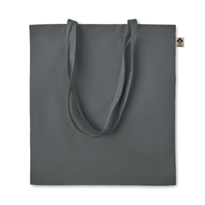 Picture of ORGANIC COTTON SHOPPER TOTE BAG in Dark Grey.