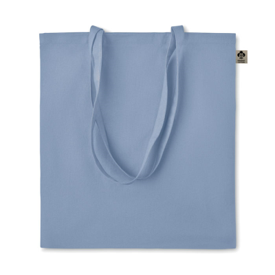 Picture of ORGANIC COTTON SHOPPER TOTE BAG in Heaven Blue