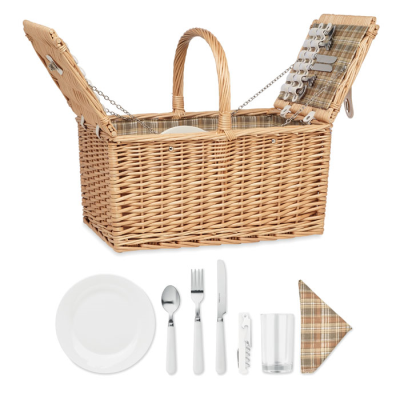 Picture of WICKER PICNIC BASKET 4 PEOPLE