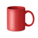 Picture of COLOUR CERAMIC POTTERY MUG 300ML in Red