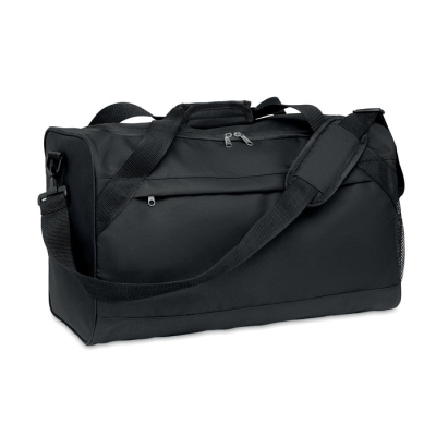 Picture of 600D RPET SPORTS BAG in Black.