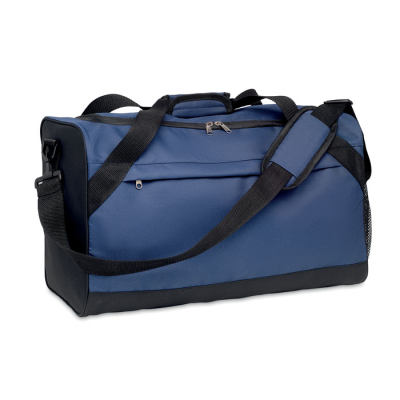 Picture of 600D RPET SPORTS BAG in Blue.