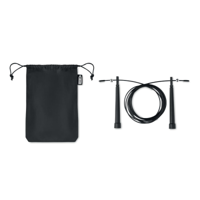 Picture of SPEED JUMPING ROPE RPET POUCH in Black.