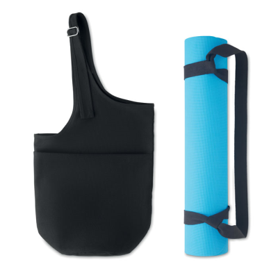 Picture of FITNESS YOGA MATT ROPE AND BAG in Black.