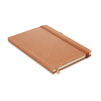 Picture of RECYCLED PU A5 LINED NOTE BOOK in Brown
