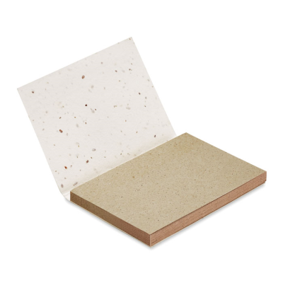 Picture of GRASS & SEEDS PAPER MEMO PAD in White