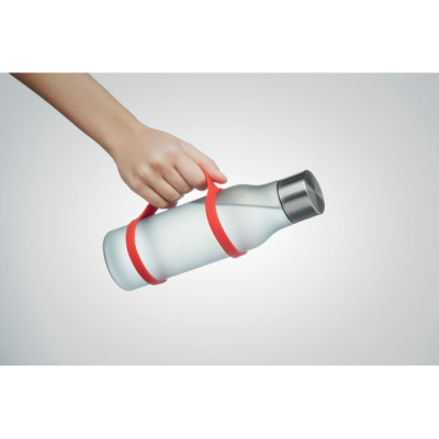 Picture of SILICON BOTTLE HOLDER STRAP in Red