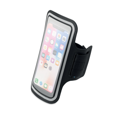 Picture of LARGE NEOPRENE PHONE POUCH in Black.