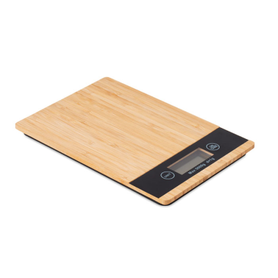 Picture of BAMBOO DIGITAL KITCHEN SCALES in Brown