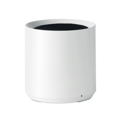 Picture of RECYCLED ABS CORDLESS SPEAKER in White.