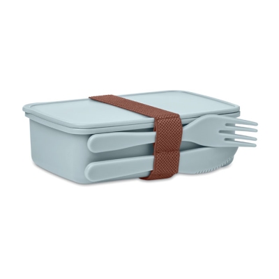 Picture of LUNCH BOX with Cutlery in Blue