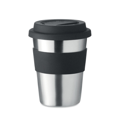 Picture of TUMBLER STAINLESS STEEL METAL 350ML in Black.