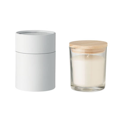 Picture of VANILLA FRAGRANCE CANDLE in White.