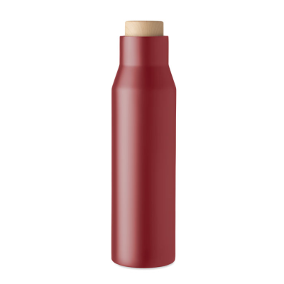 Picture of DOUBLE WALL FLASK 500 ML in Burgundy.