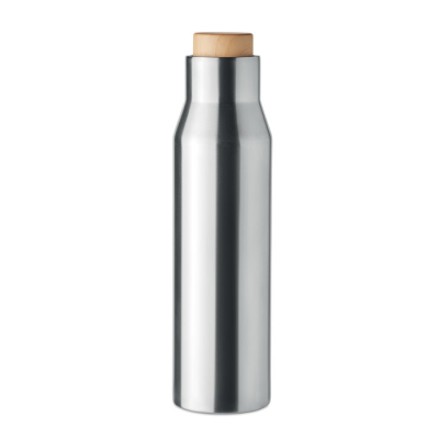 Picture of DOUBLE WALL FLASK 500 ML in Matt Silver.
