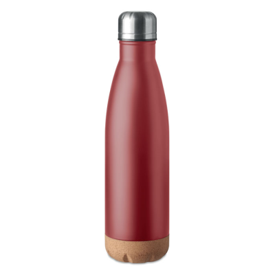 Picture of DOUBLE WALL BOTTLE 500 ML in Burgundy.