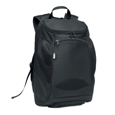 Picture of 600D RPET SPORTS BACKPACK RUCKSACK in Black