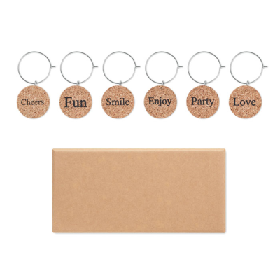 Picture of SET OF CORK GLASS MARKERS