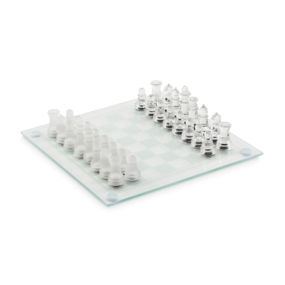 Picture of GLASS CHESS SET BOARD GAME.