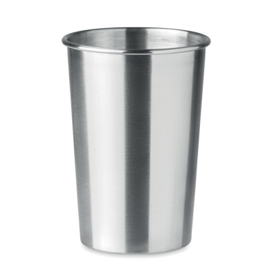 Picture of STAINLESS STEEL METAL CUP 350ML in Silver.