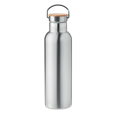 Picture of DOUBLE WALL FLASK 750ML in Silver.