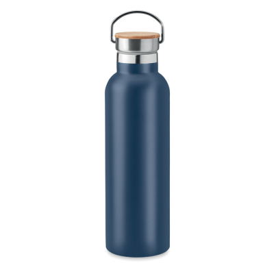 Picture of DOUBLE WALL FLASK 750ML in Blue.
