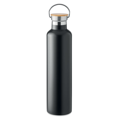Picture of DOUBLE WALL FLASK 1L in Black
