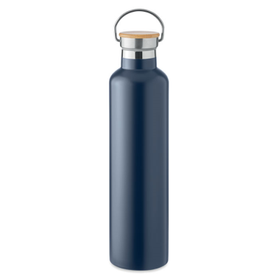 Picture of DOUBLE WALL FLASK 1L in Blue.